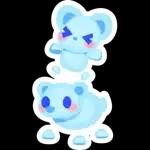 Frostbite Bear and Cub Animated Sticker